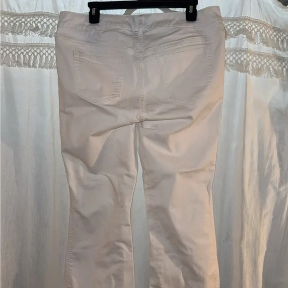 Torrid White Flare Pants - Picture 2 of 3